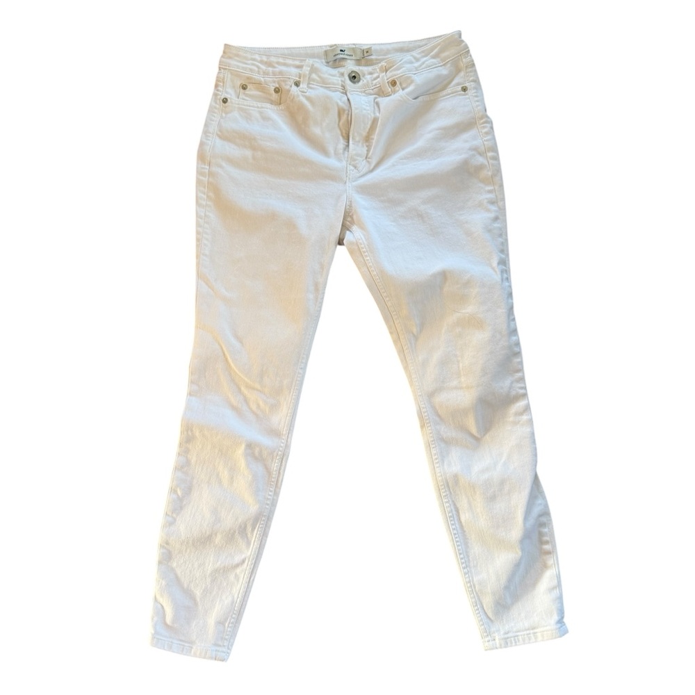 Vineyard Vines White High Rise Skinny Jeans
